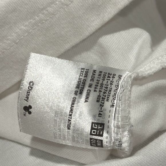 Uniqlo Olympia Le-Tan Women Minnie Mouse Loves Dots Crop Short Sleeve Tee Size M - Picture 5 of 8